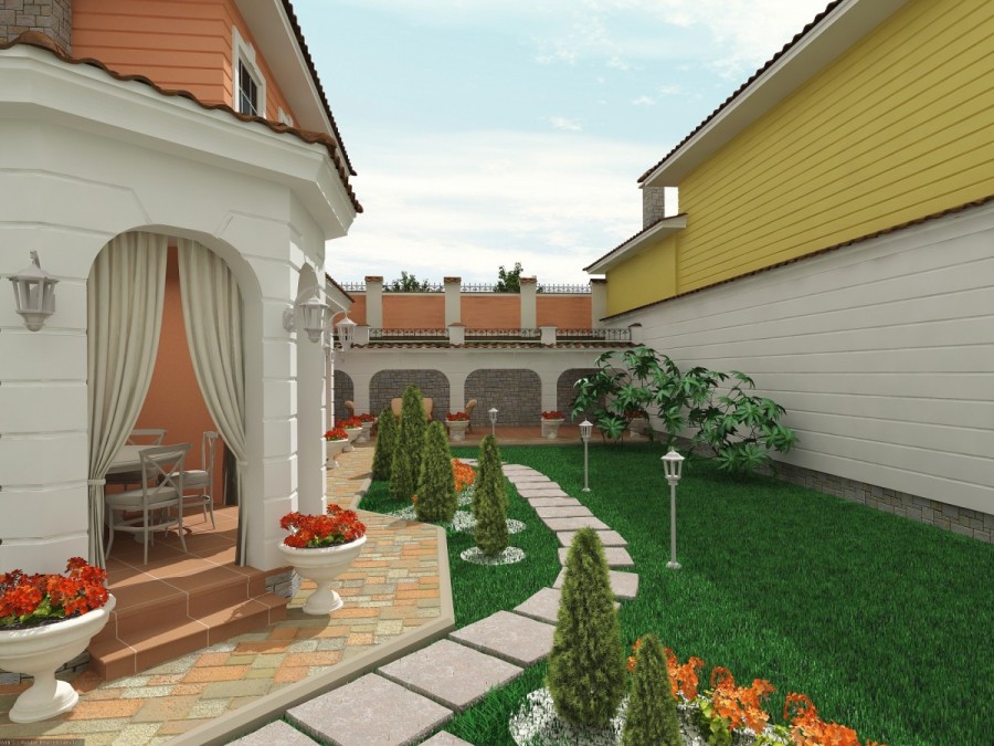 Частный двор своими руками - обустройство и простые идеи дизайна для больших и малых придомовых территорий