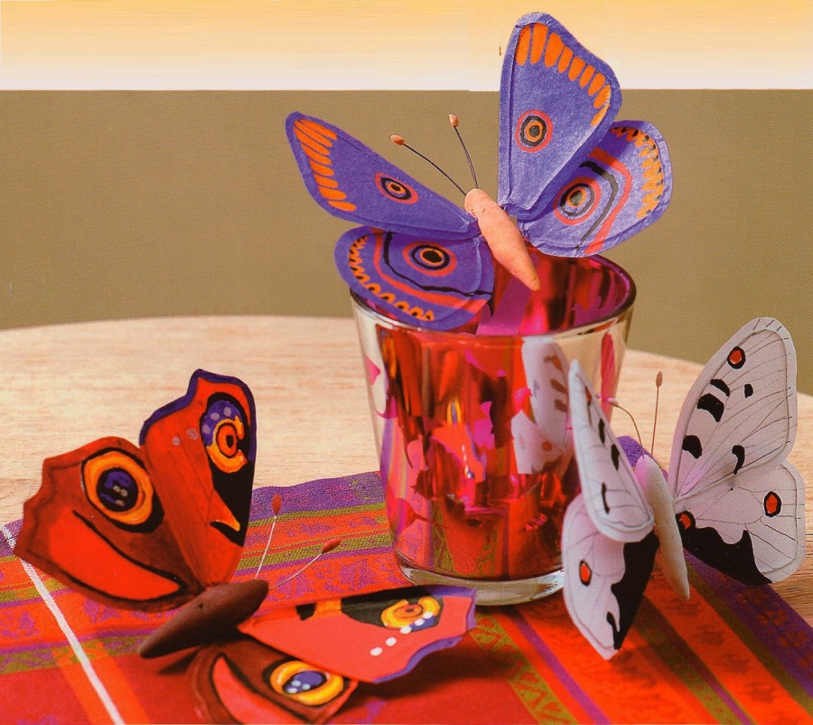 Как сделать бабочку: мастер-класс по изготовлению из различных материалов (110 фото)