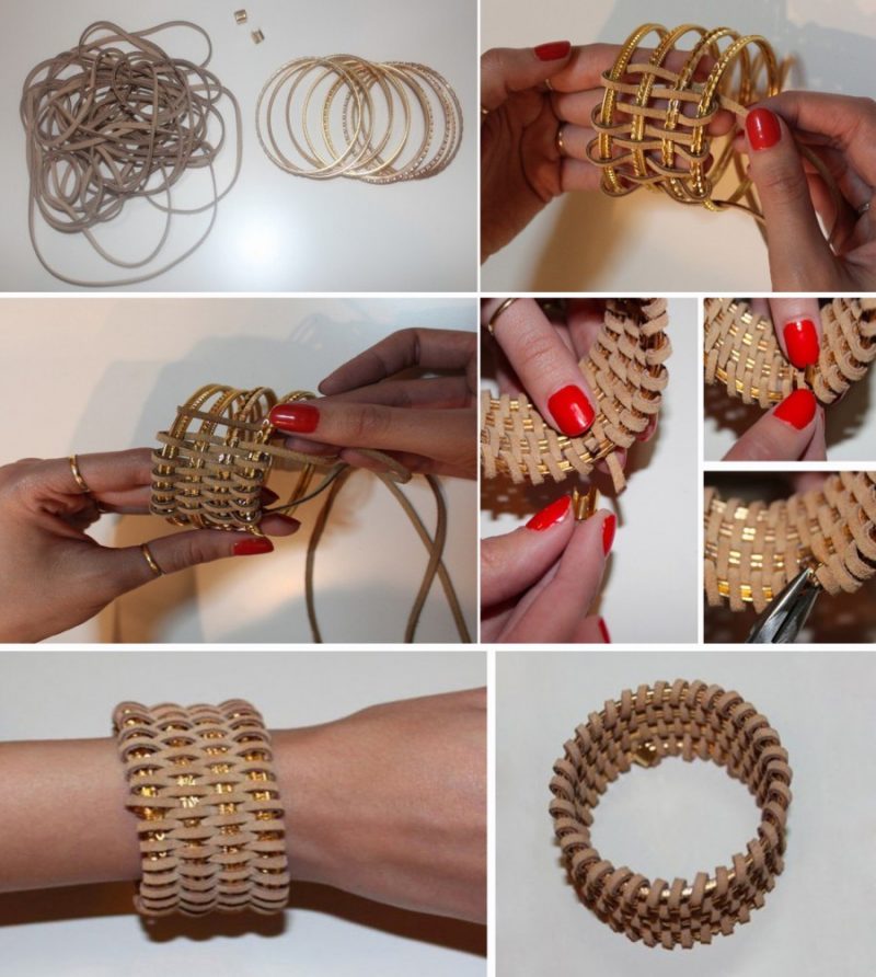 Как сделать браслет - секреты создания простых и модных украшений для детей и взрослых (75 фото)
