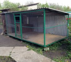 Как сделать каркас для вольера